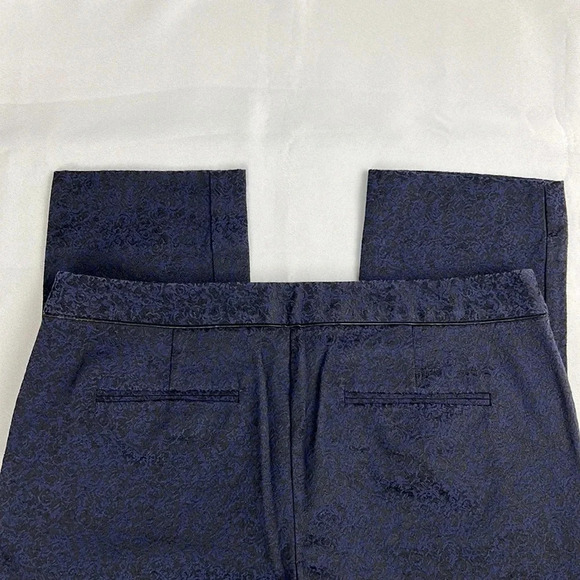 Dana Bushman Women’s 10 Textured Straight Leg Pockets Cotton Blend Dress Pant - Picture 6 of 7